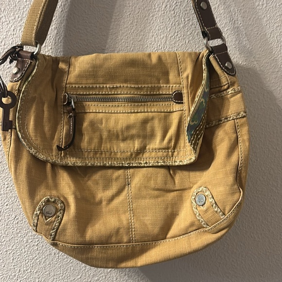 Fossil Y2K canvas messenger bag - Picture 3 of 9